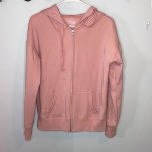 Time and Tru light pink zip up hoodie